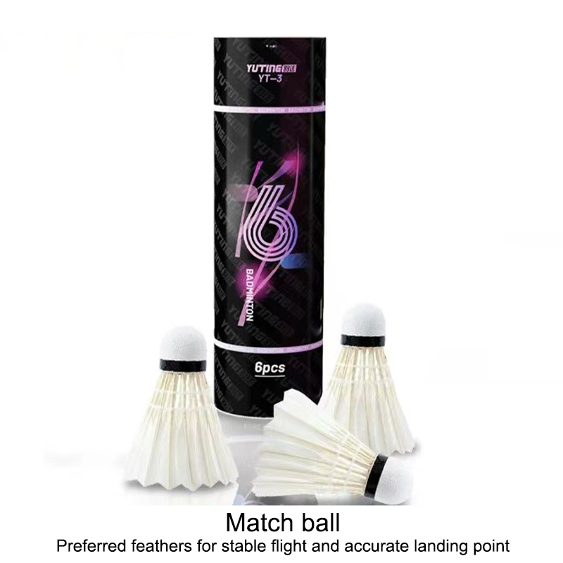 Badminton Shuttlecock - 3/6Pcs 야외 훈련을 위한 흰색 거위
