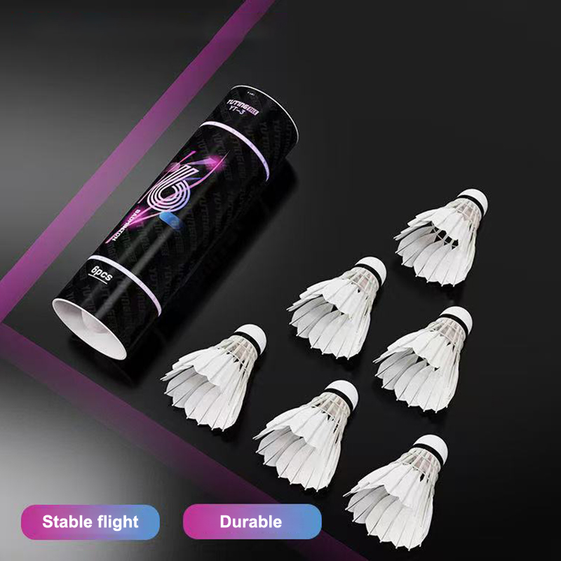 3/6Pcs 야외 훈련을 위한 흰색 거위 깃털 배드민턴 - Badminton Shuttlecock 리뷰 및 가격