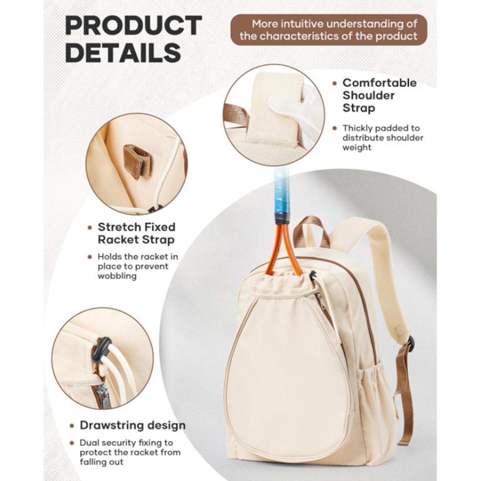 피클볼 패들 가방은 신발 수납공간과 방수 포켓이 있는  - Backpack Racket Bag 리뷰 및 가격