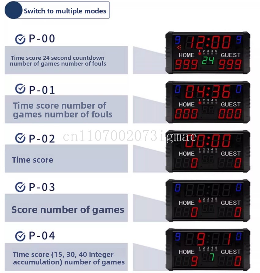 농구 경기 전자 점수판 24초 카운트다운 배드민턴 LE - Badminton Scoreboard 리뷰 및 가격
